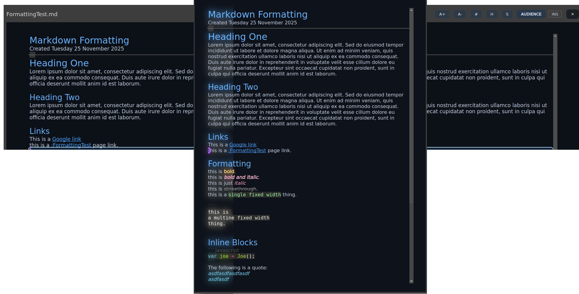 StillPoint focus and audience mode hero view